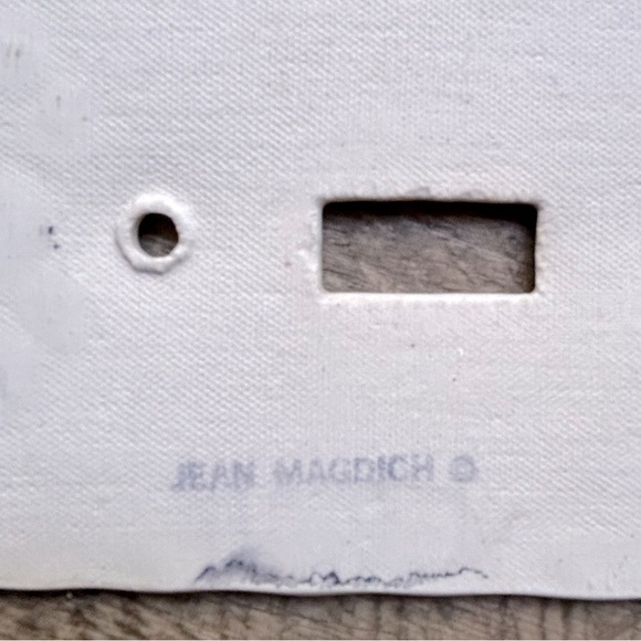 Jean Magdich Floral Switch Plate Shabby Cottagecore Babies Room Flowers - Picture 3 of 3